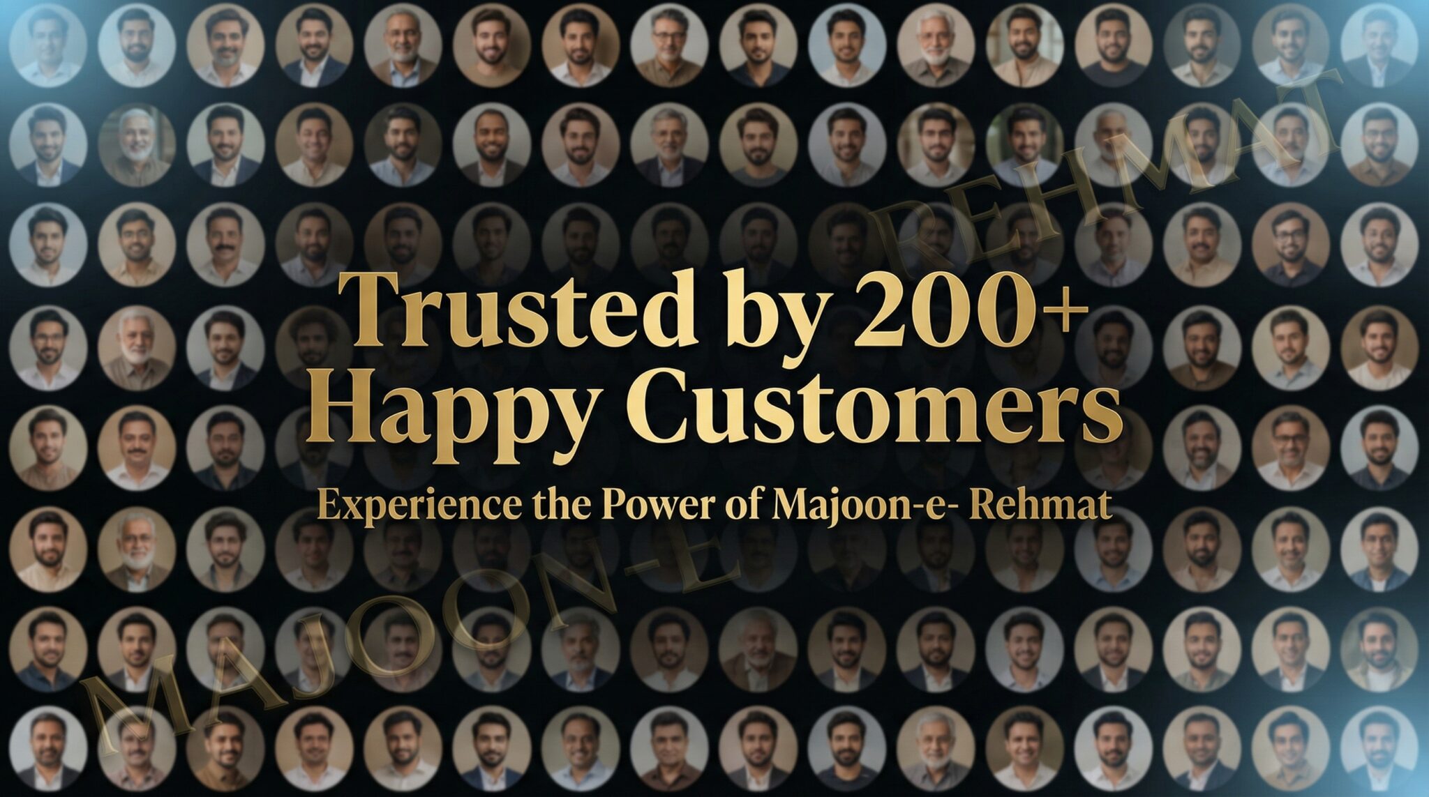 luxury social proof banner design for premium herb delpmaspu